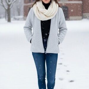 Robert Louis Light Gray‎ Quilted Jacket